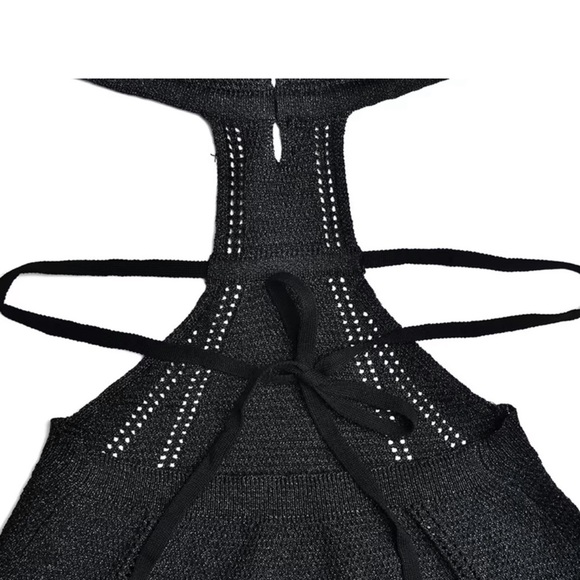 Boho Knitted White & Black Lightly
Braided Dress Summer Coverup,
$75/$125 - Picture 3 of 6